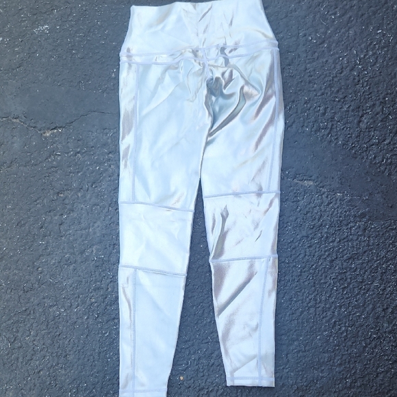 Secndnture Silver High-Waisted Leggings NWT  Size Small - Picture 7 of 8